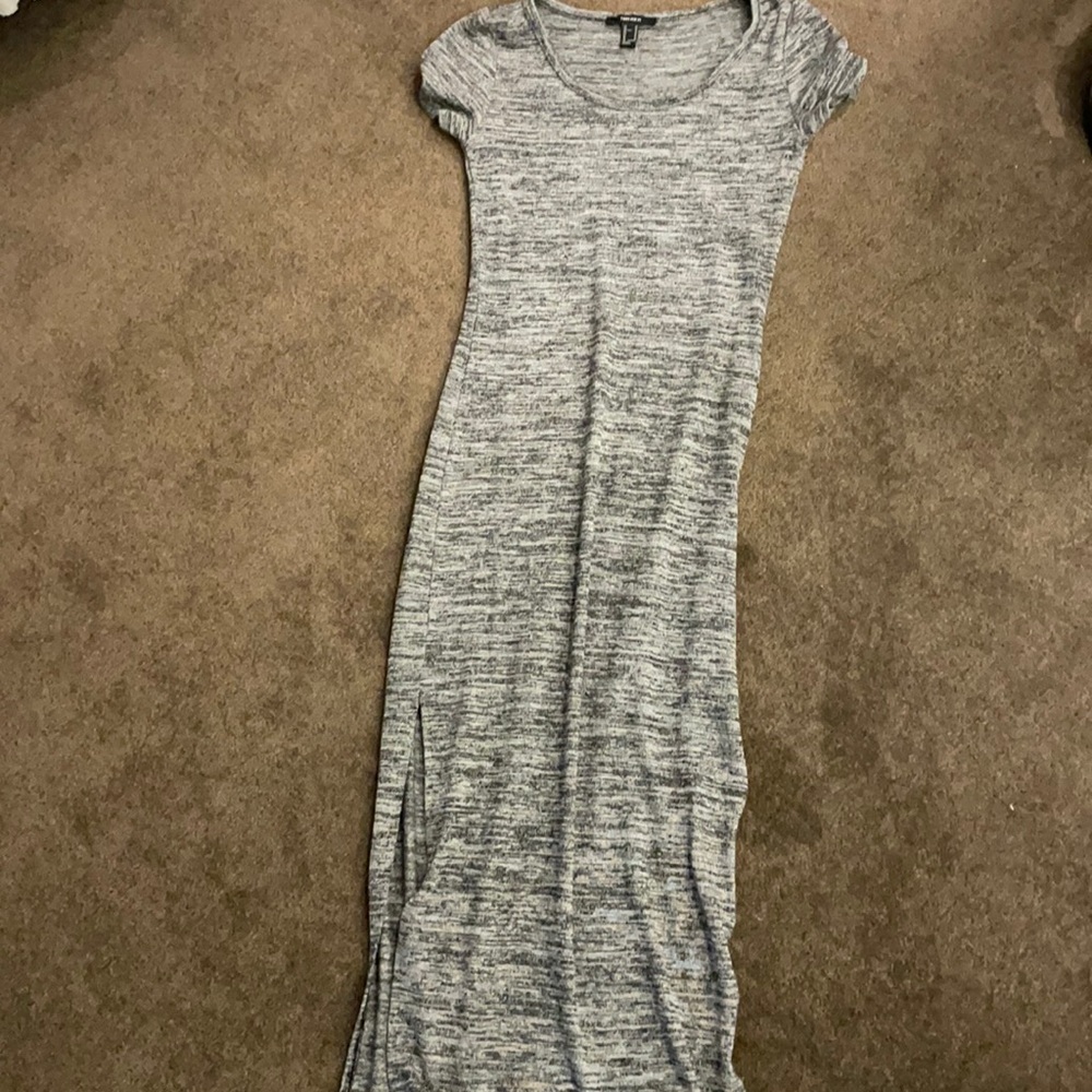 Grey and black dress